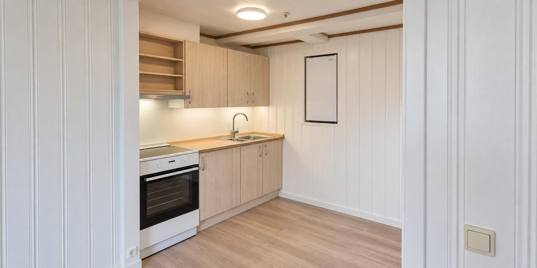 Ljós íbúd á 40 m2 í Tórshavn.