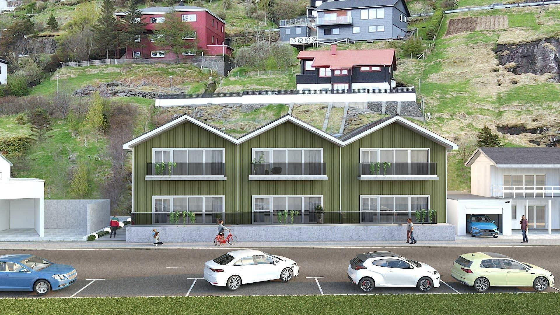 1,5 ára gomul íbúð til leigu í íbúðarblokki