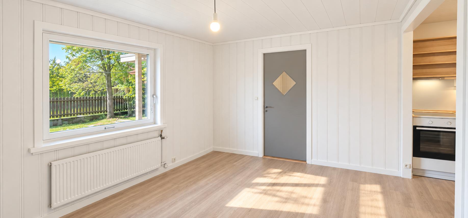 Ljós íbúd á 40 m2 í Tórshavn.