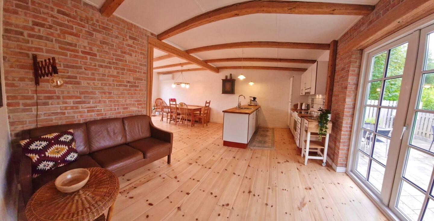 Hugnaligt frítíðarhús til stutttíðarleigu í DK