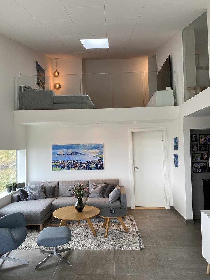 Stór íbúð ovast við panorama útsýni - 3 kømur + kontór