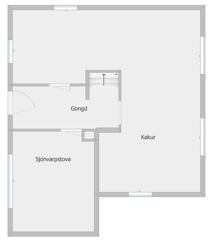 Hús í hugnaligari staðseting