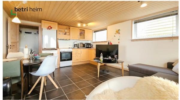 Lítil og hugnalig 1-kamars íbúð á 35 m² til leigu