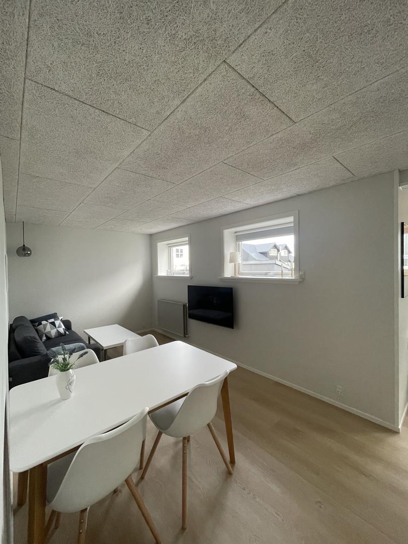Íbúð til tíðaravmarkaða leigu í vesturbýnum í Tórshavn