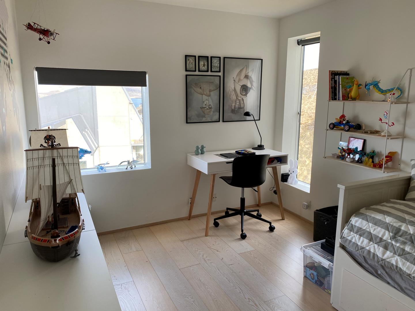 Stór íbúð ovast við panorama útsýni - 3 kømur + kontór